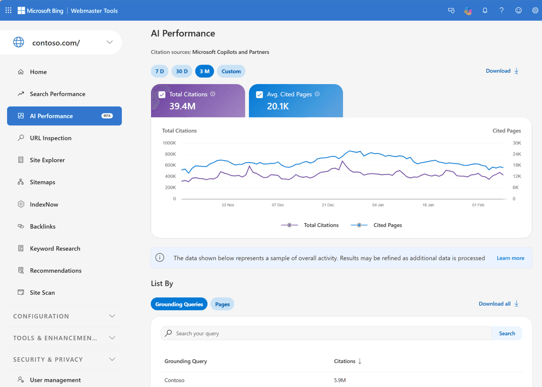 Bing Launches AI Performance Dashboard for SEOs