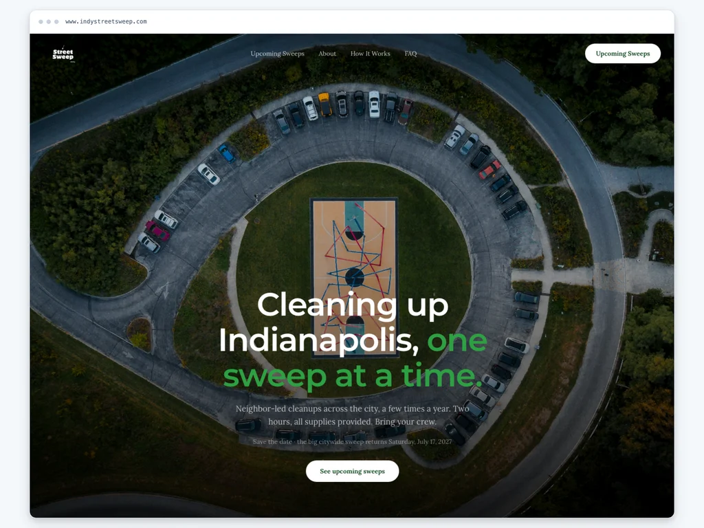 Indy Street Sweep project 1