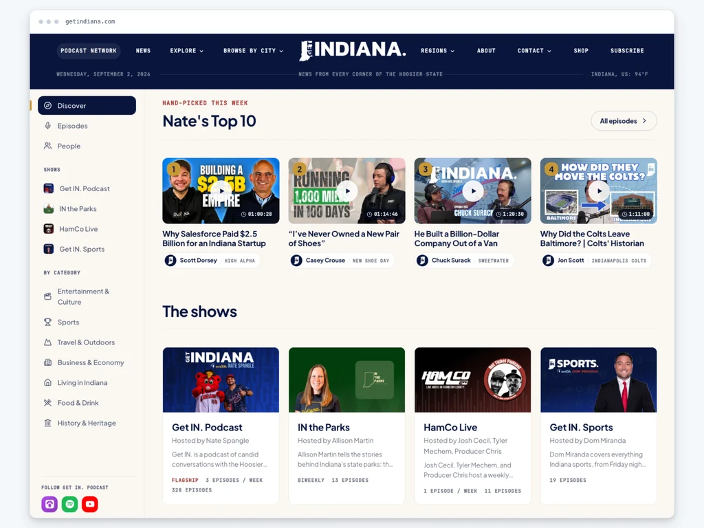 Get Indiana project 2