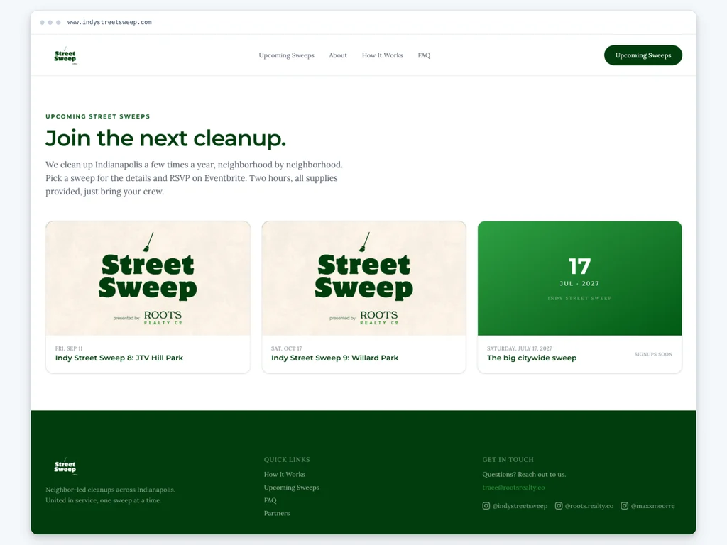 Indy Street Sweep project 2